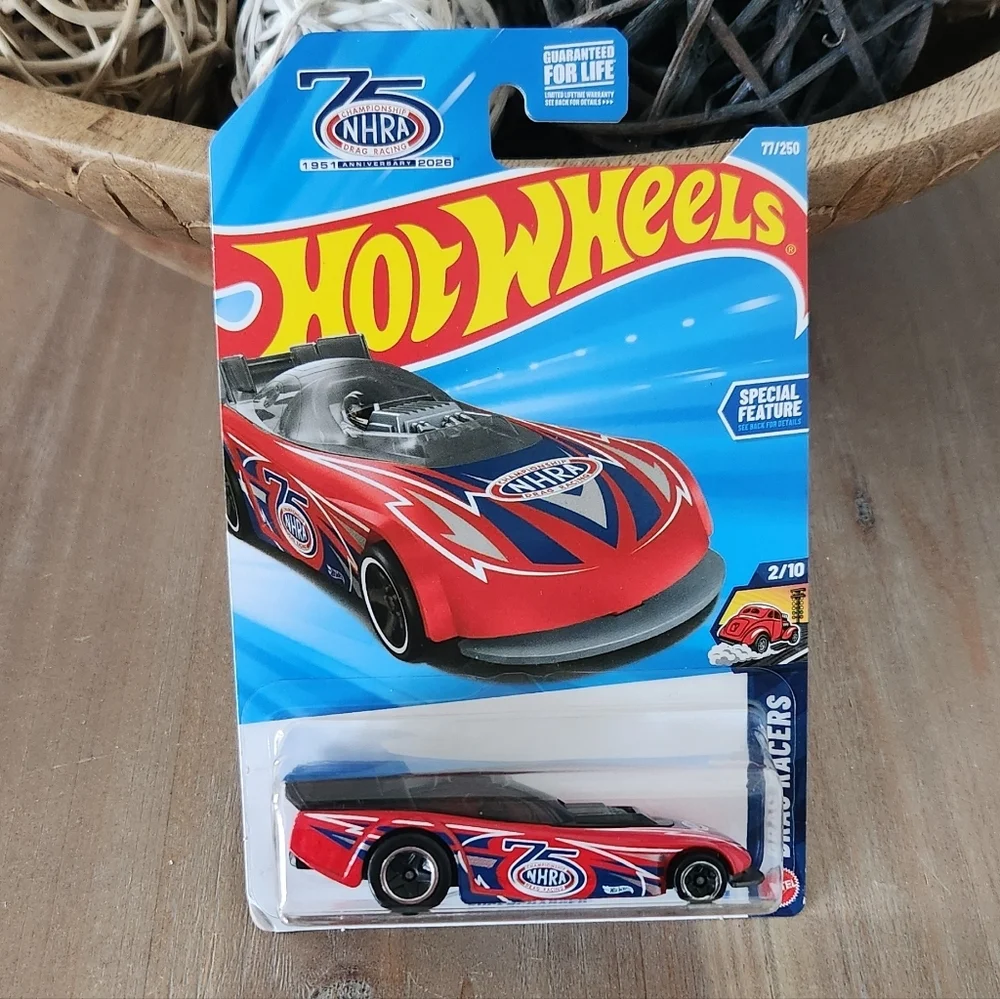 🔥 Hot Wheels NHRA 75th Anniversary SUPERCHARGED – 2026 Mainline #77/250 – NWT